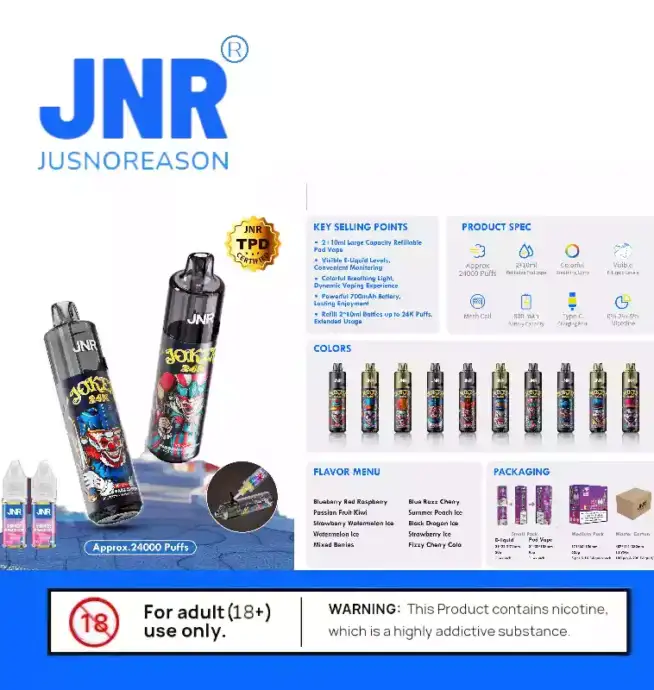 JNR Joker 24K Puffs – Kompakt, Leistungsstark und Langlebig