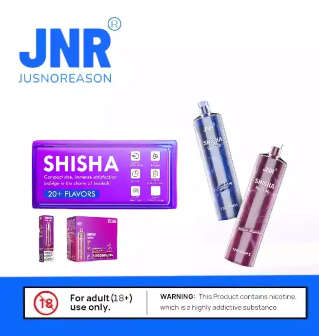 JNR Shisha 12K Puffs – USB Type-C intensiver