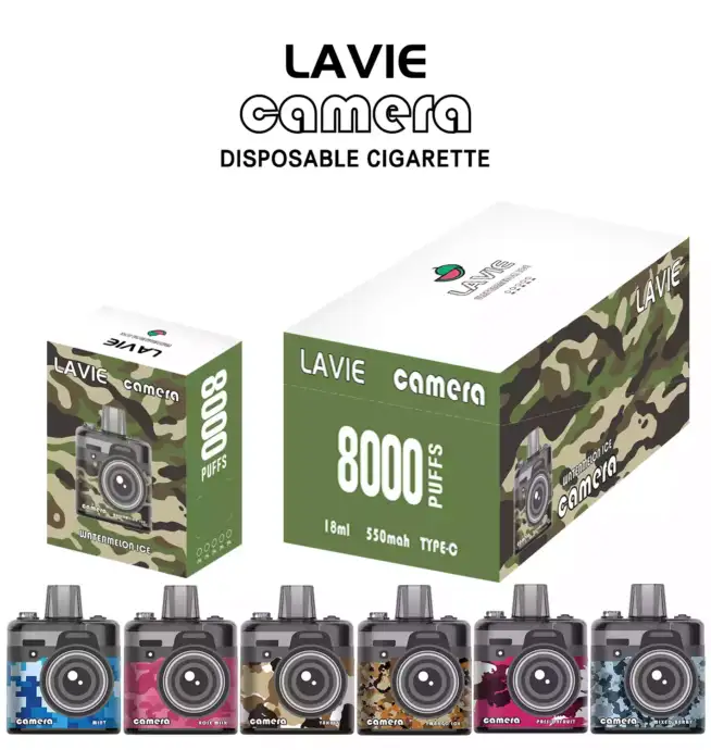 LAVIE Camera 8000 Puffs – Kompakte Vape mit Power