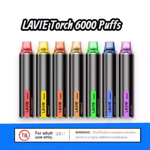LAVIE Torch 6000 Puffs – Kompakt, stark, geschmackvoll Vape