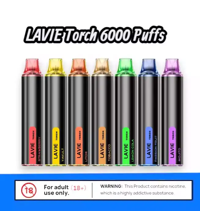 LAVIE Torch 6000 Puffs – Kompakt, stark, geschmackvoll Vape