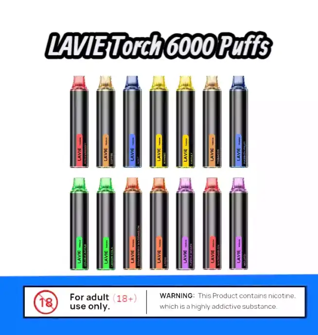 LAVIE Torch 6000 Puffs – Kompakt, stark, geschmackvoll Vape