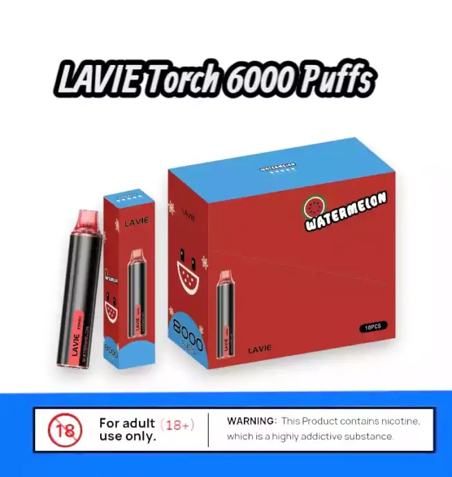 LAVIE Torch 6000 Puffs – Kompakt, stark, geschmackvoll Vape
