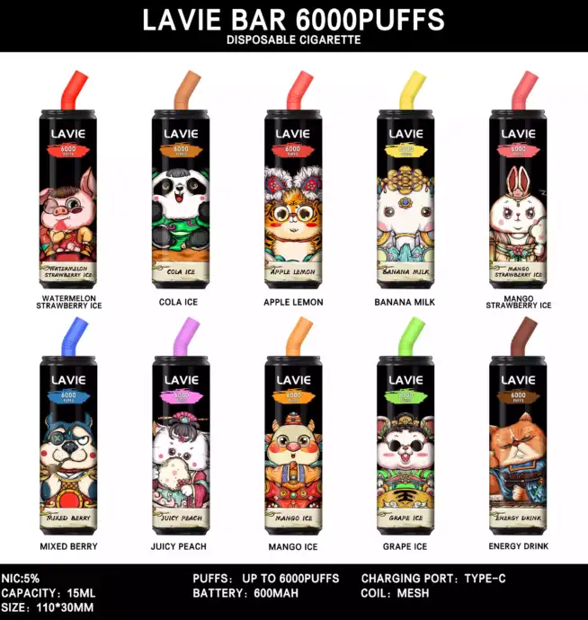 Lavie Cola 6000 Puffs – Wiederaufladbare Einweg-E-Zigarette
