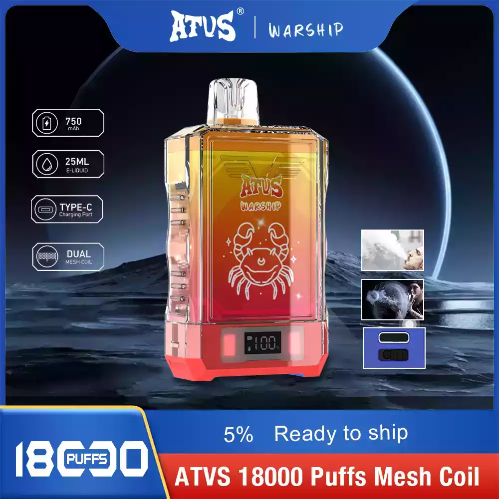 ATVS Warship 18000 Puffs – Vape Jetable