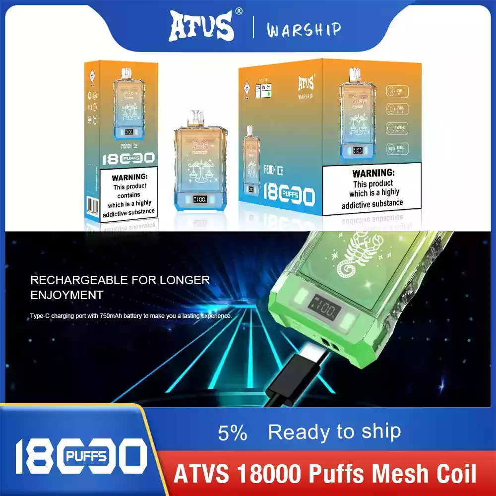 ATVS Warship 18000 Puffs – Vape Jetable
