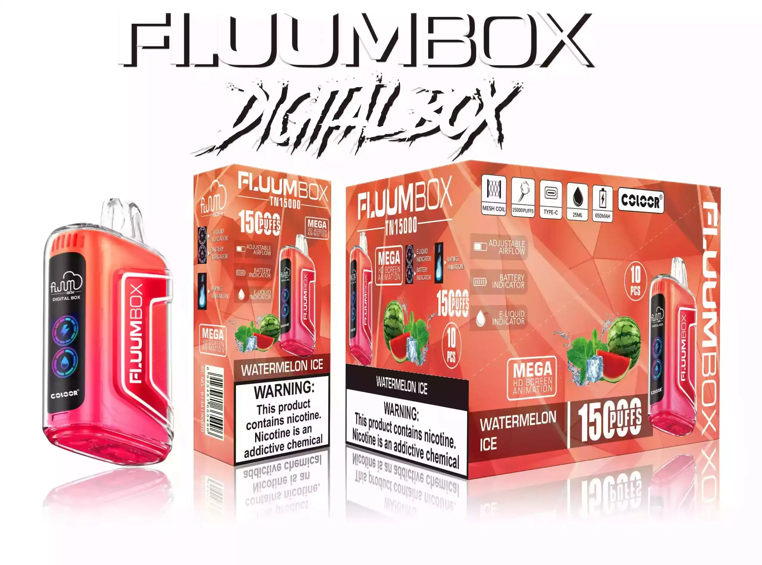 BANG FLUUM Box 15000 LED – Vape Jetable
