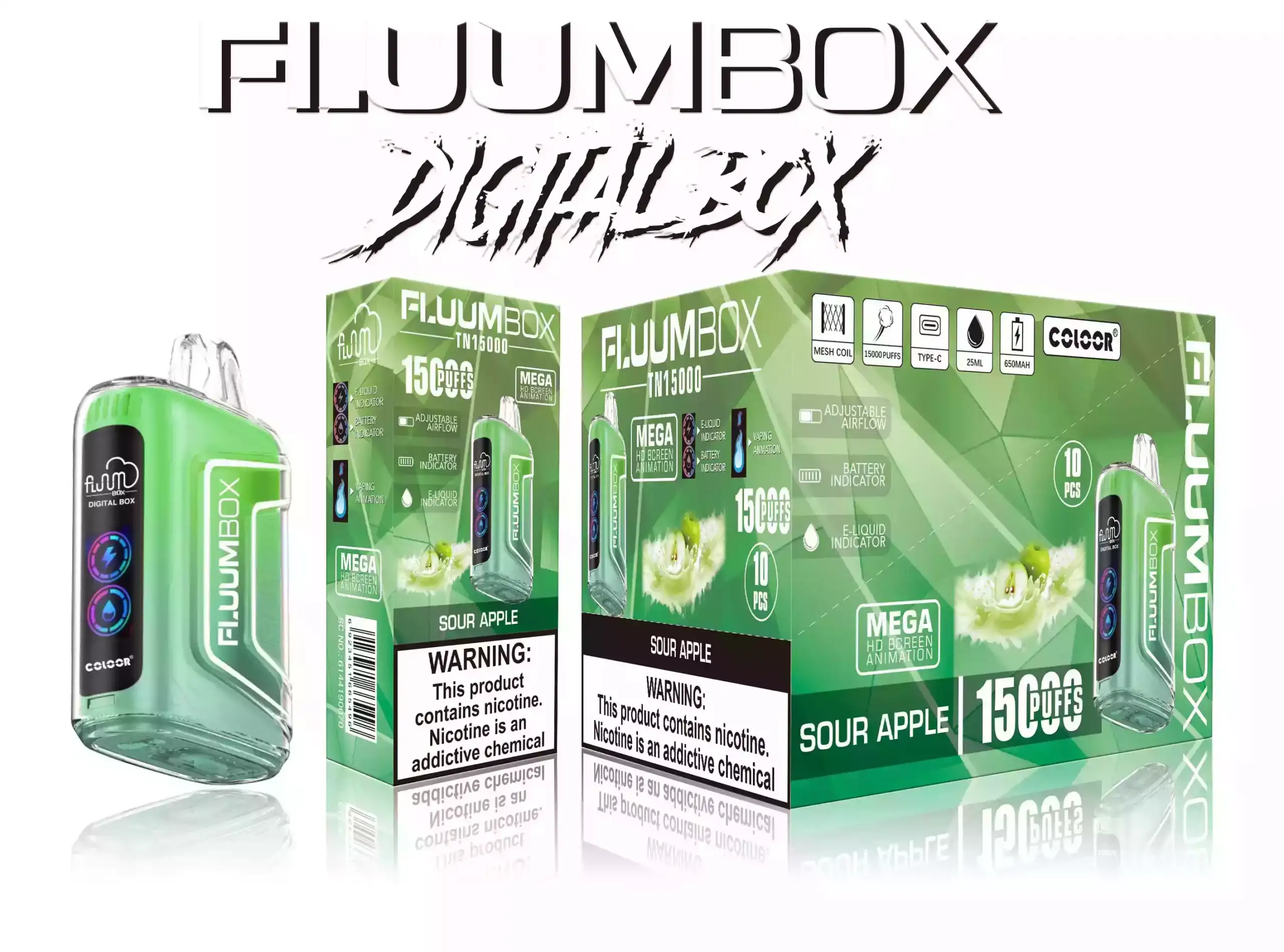 BANG FLUUM Box 15000 LED – Vape Jetable