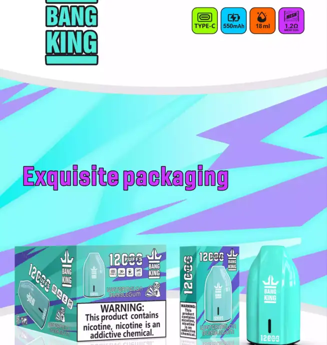 Bang King 12000 Puffs – Vape Jetable
