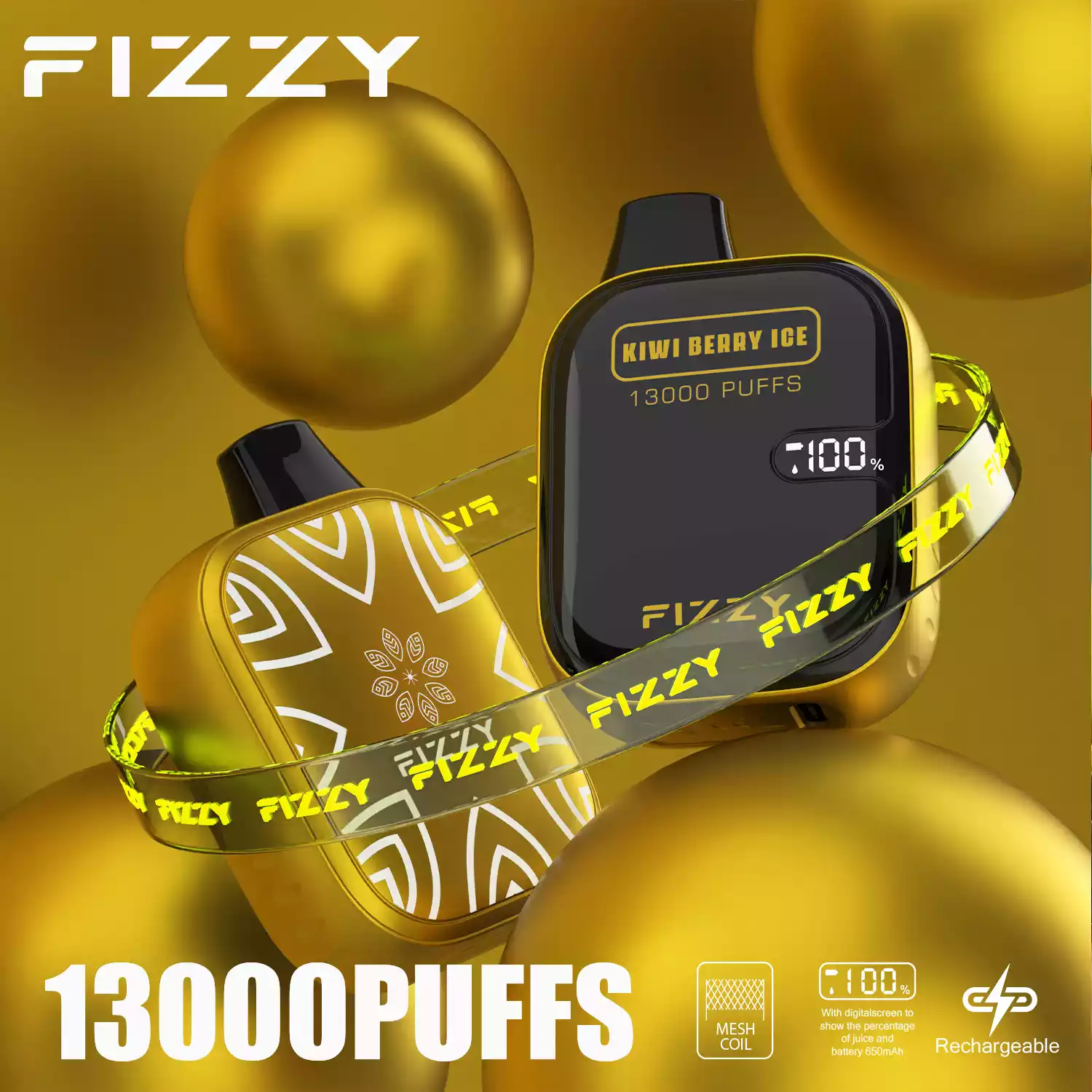 Fizzy Boom 13000 – Vape LCD Premium