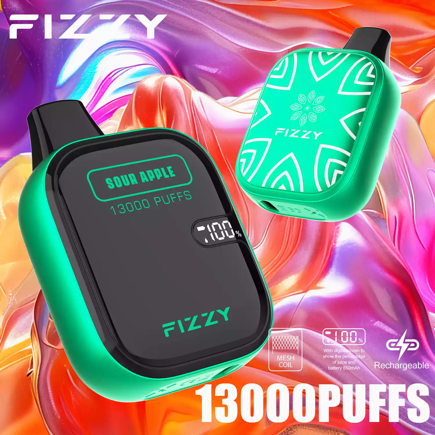 Fizzy Boom 13000 – Vape LCD Premium