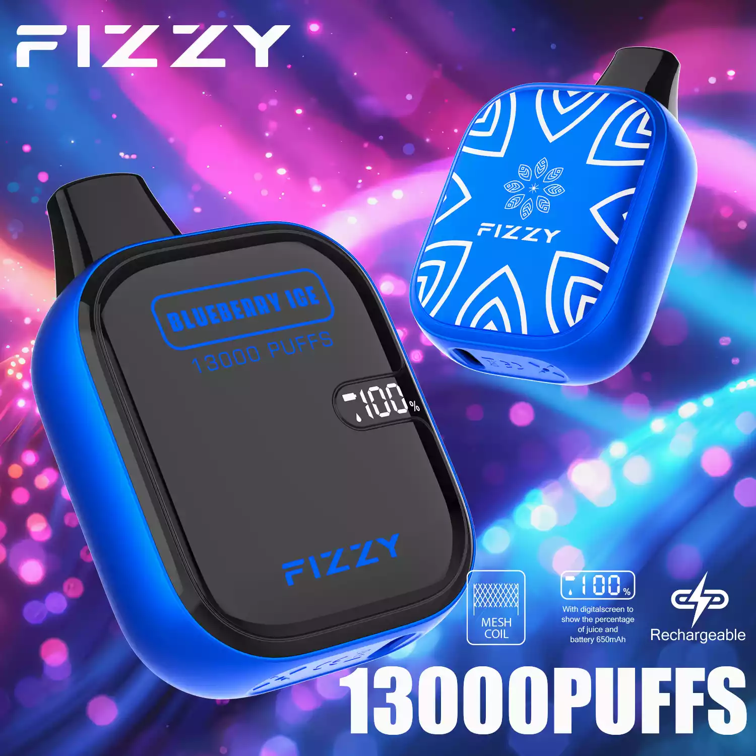 Fizzy Boom 13000 – Vape LCD Premium