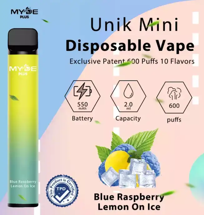 MYDE Plus 600 Puffs Einweg E-Zigarette
