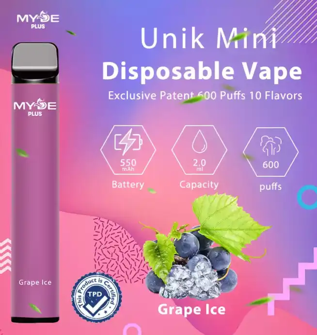 MYDE Plus 600 Puffs Einweg E-Zigarette