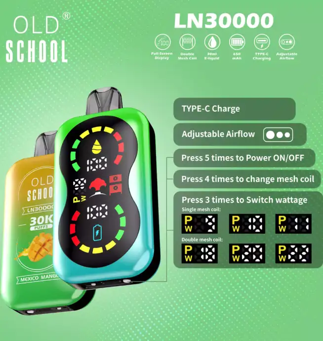 OLD School LN 30000 Puffs Vape
