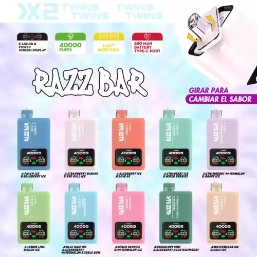 Razz Bar 40000 – Einweg Vape mit Dual Flavor