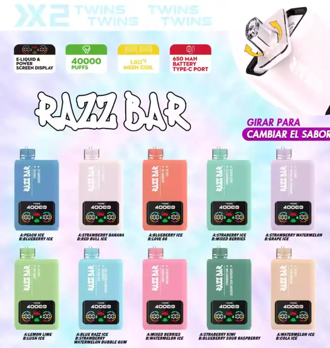 Razz Bar 40000 – Einweg Vape mit Dual Flavor