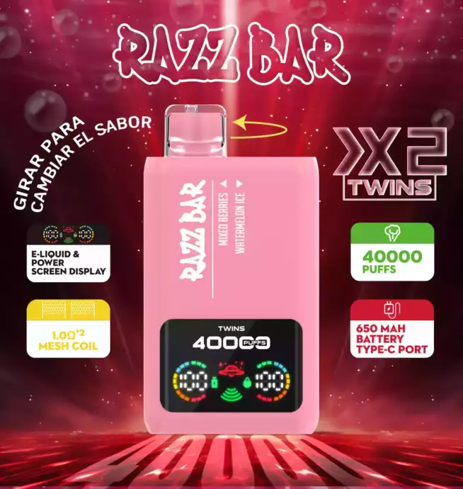 Razz Bar 40000 – Einweg Vape mit Dual Flavor