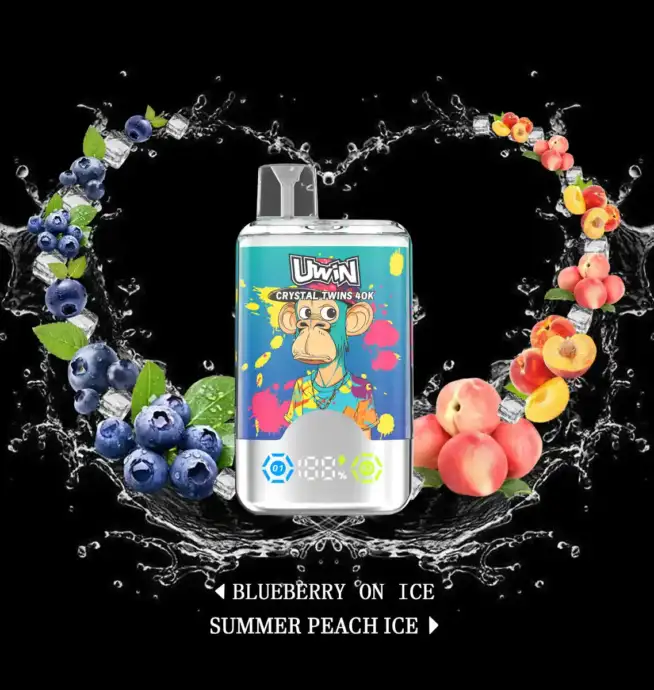 Uwin Twins Crystal 40000 Vape mit Dual Flavor